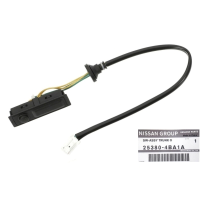 NISSAN X-TRAIL T32 14- PRZYCISK STYCZNIK WIĄZKA KLAPY BAGAŻNIKA OE 25380-4BA1A